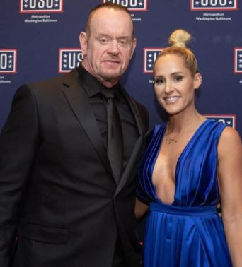Chasey Calaway father The Undertaker with his now-wife Michelle McCool.